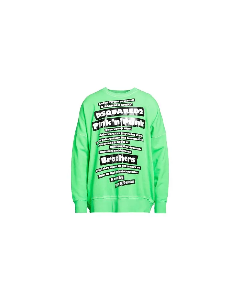 Dsquared2 TOPS - Sweatshirtsauf YOOX.COM Limettengrün