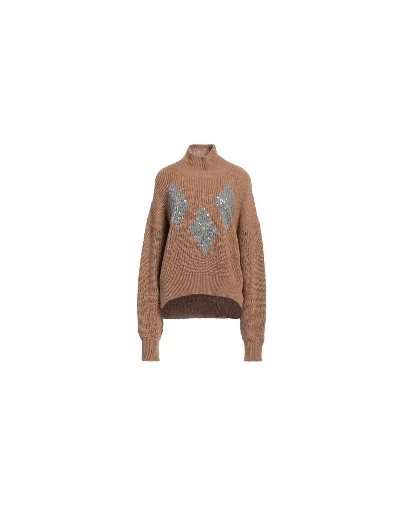 Ermanno Scervino STRICKWAREN - Rollkragenpulloverauf YOOX.COM Kamel