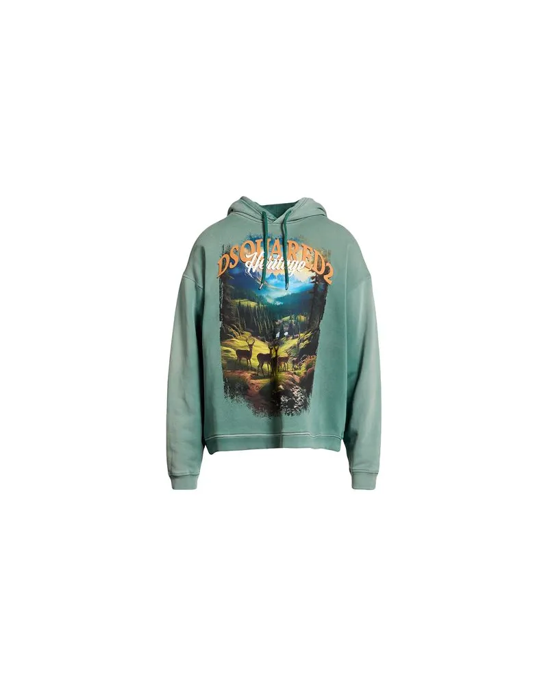 Dsquared2 TOPS - Sweatshirtsauf YOOX.COM Salbeigrün