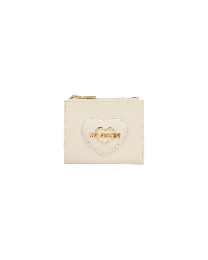 Moschino Kleinlederwaren - Brieftaschenauf YOOX.COM Elfenbein