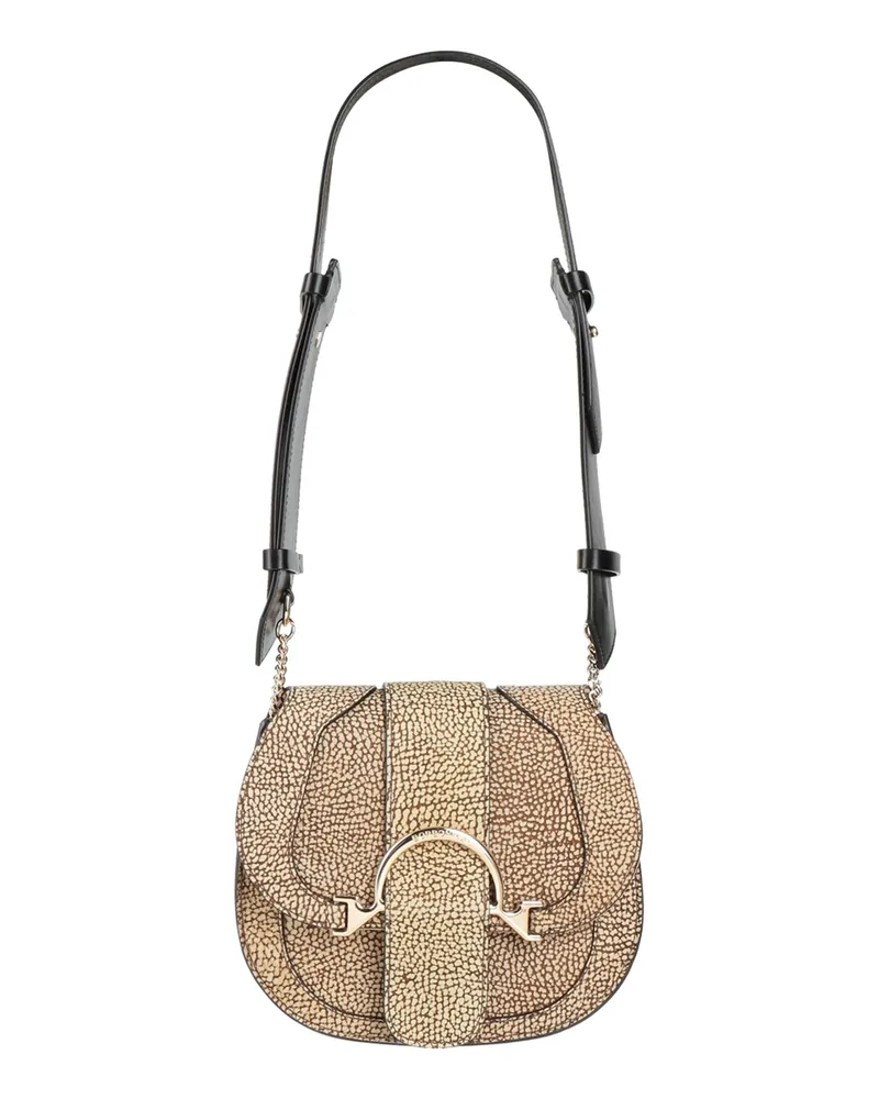 Borbonese Schultertasche Beige