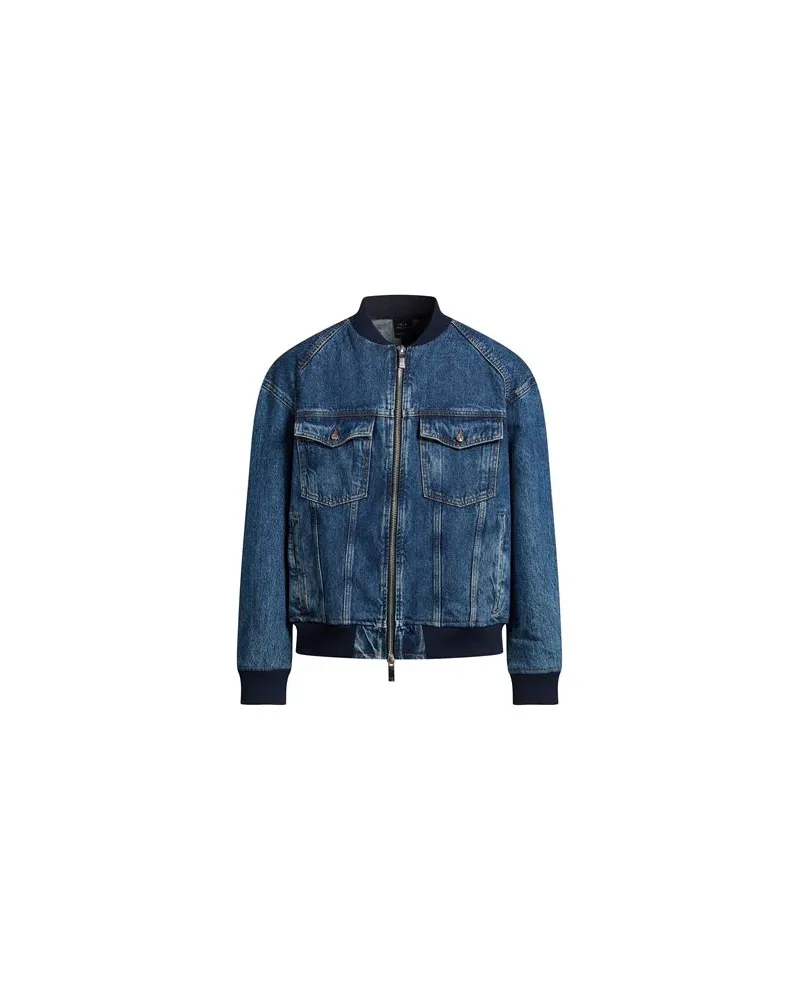 Armani Exchange JACKEN & MÄNTEL - Jeansjacken/Mäntelauf YOOX.COM Blau