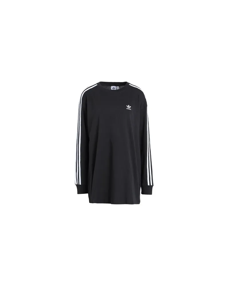 adidas 3S OS LS  - TOPS - T-shirtsauf YOOX.COM Schwarz