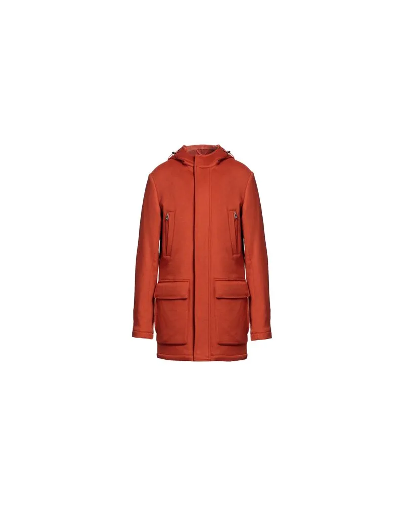 Isaia JACKEN & MÄNTEL - Mäntelauf YOOX.COM Rostrot