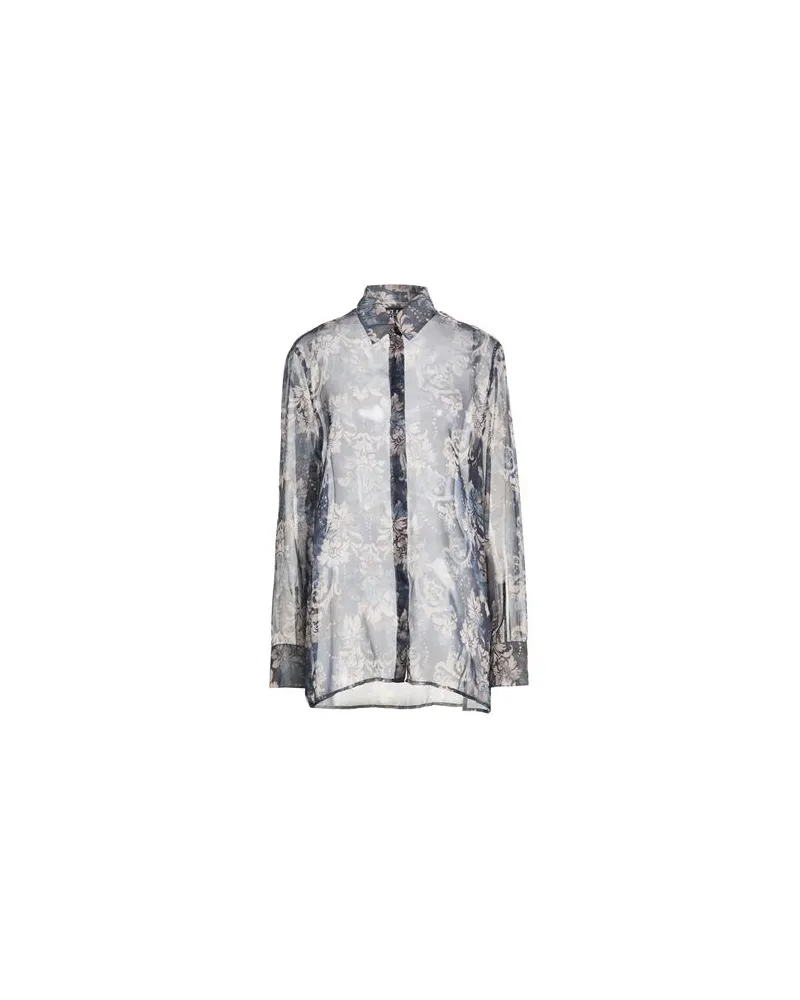 Versace Jeans TOPS - Hemdenauf YOOX.COM Marineblau