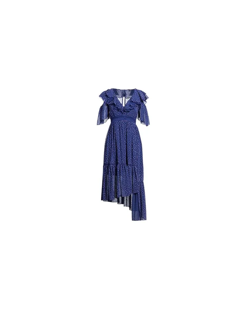 Three Floor KLEIDER - Midi-Kleiderauf YOOX.COM Blau