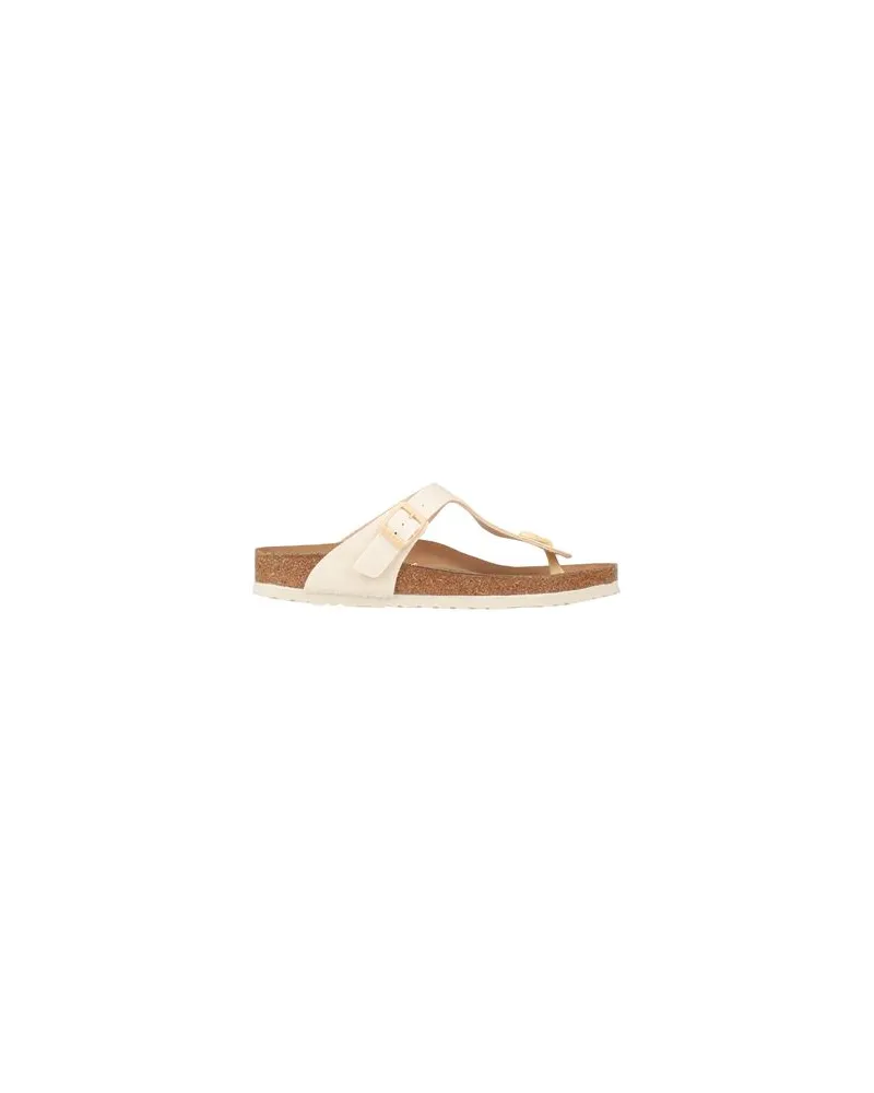 Birkenstock SCHUHE - Zehentrennerauf YOOX.COM Cremeweiß