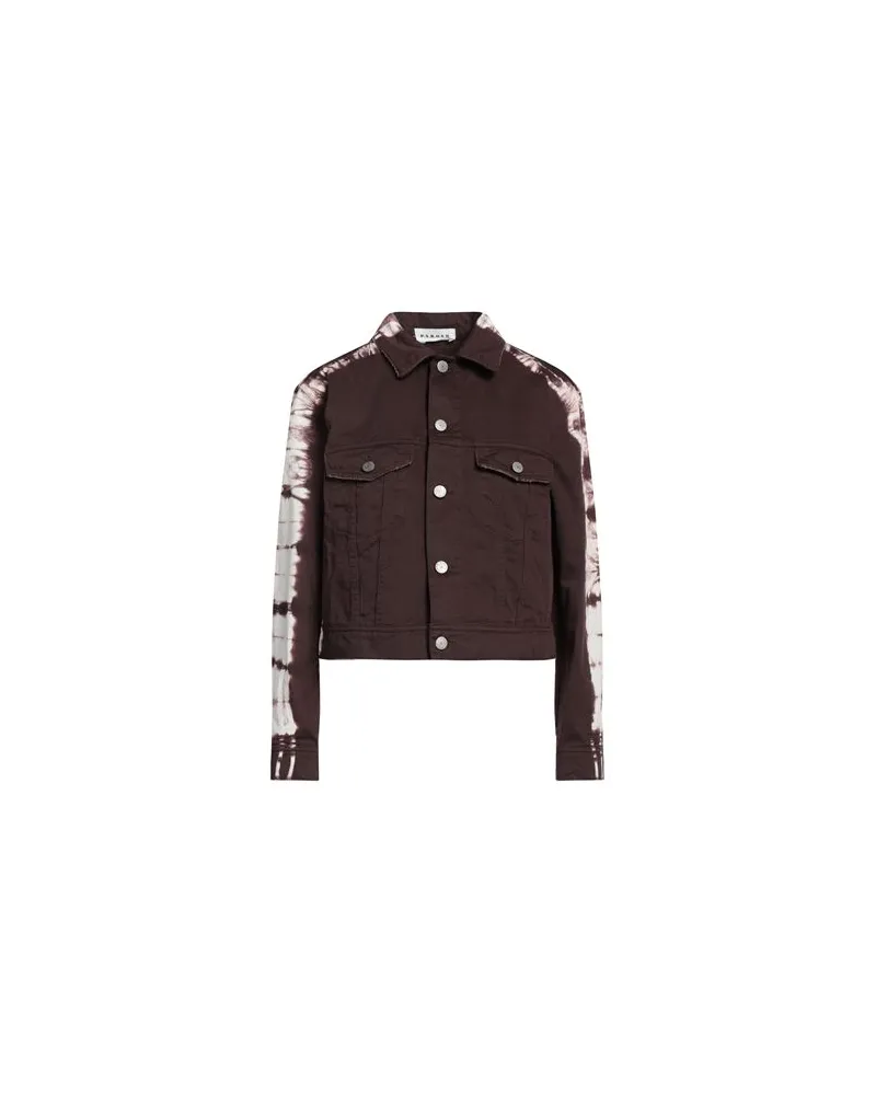 P.A.R.O.S.H. JACKEN & MÄNTEL - Jeansjacken/Mäntelauf YOOX.COM Schokobraun