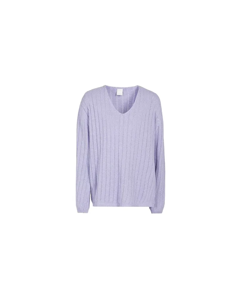 8 by Yoox RECYCLED COTTON SWEATER   - STRICKWAREN - Pulloverauf YOOX.COM Lila