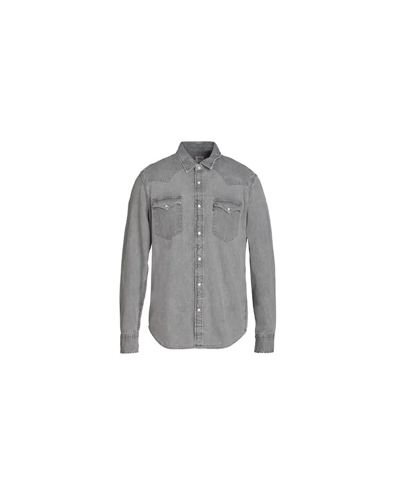 Levi's CLASSIC WESTERN STANDARD - TOPS - Jeanshemdenauf YOOX.COM Grau