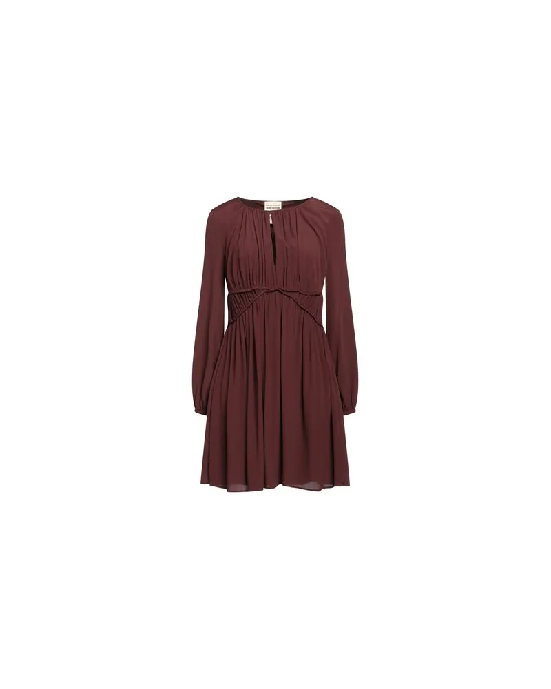 Semicouture KLEIDER - Mini-Kleiderauf YOOX.COM Braun
