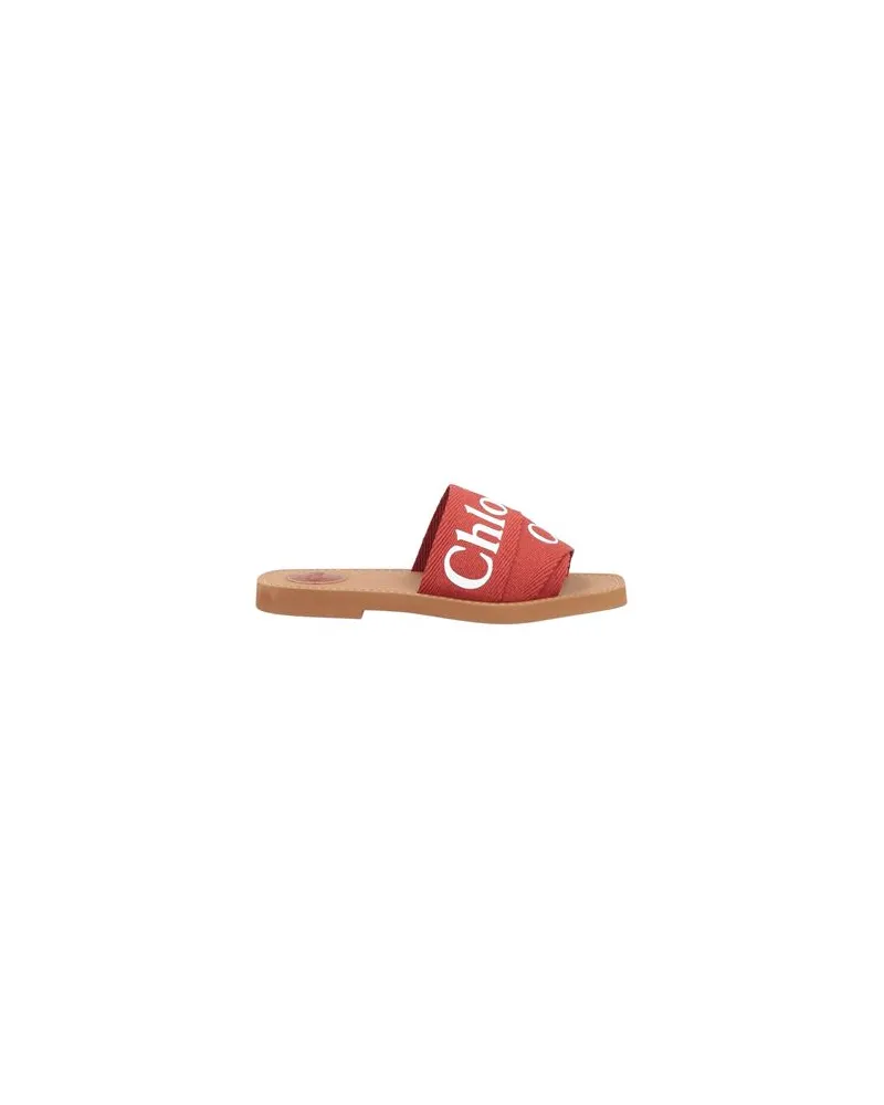 Chloé SCHUHE - Sandalenauf YOOX.COM Ziegelrot
