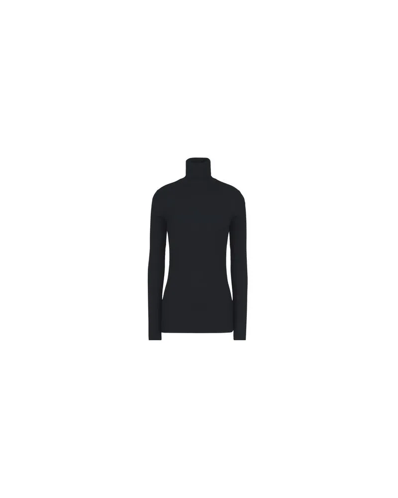 Ralph Lauren Rib Long Sleeve Top     - TOPS - T-shirtsauf YOOX.COM Schwarz