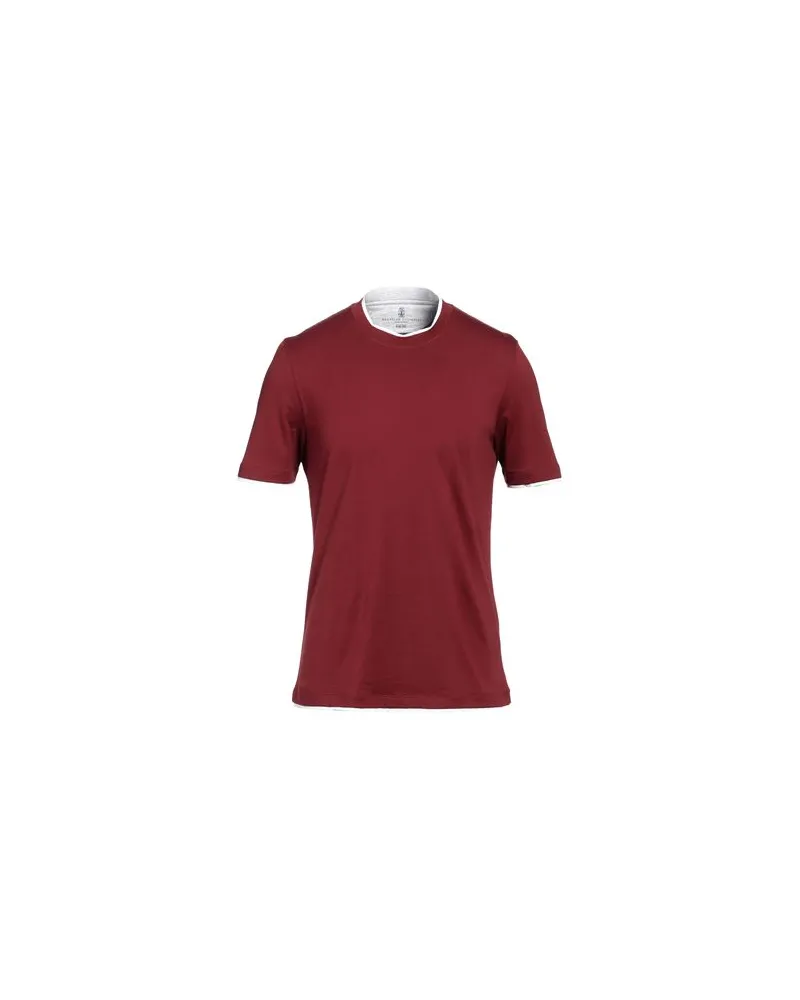 Brunello Cucinelli TOPS - T-shirtsauf YOOX.COM Bordeaux
