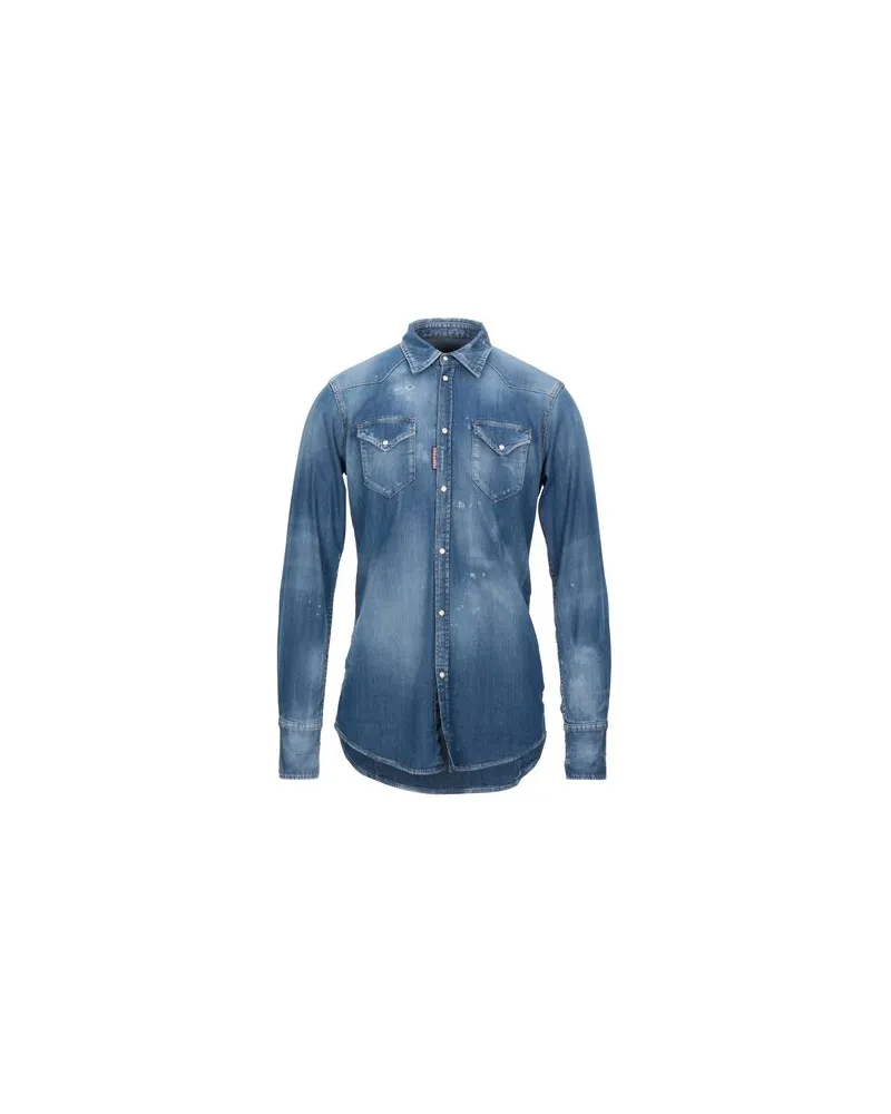 Dsquared2 TOPS - Jeanshemdenauf YOOX.COM Blau