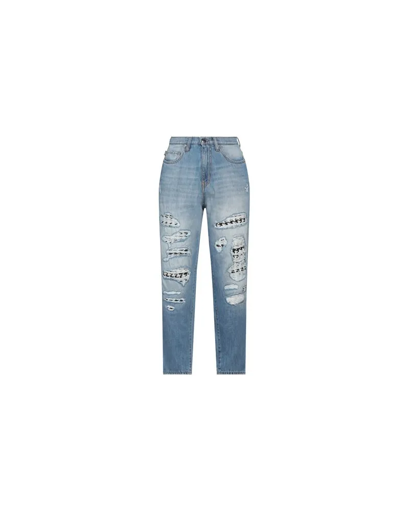 Moschino HOSEN & RÖCKE - Jeanshosenauf YOOX.COM Blau