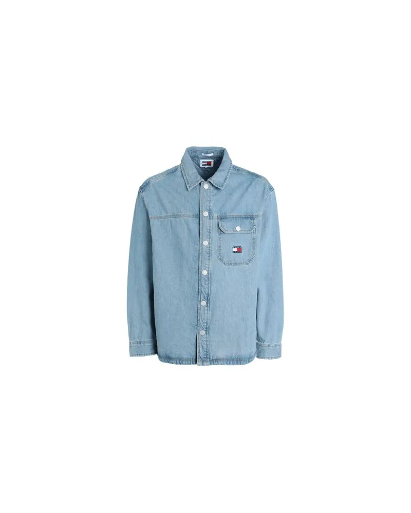 Tommy Hilfiger TOPS - Jeanshemdenauf YOOX.COM Blau