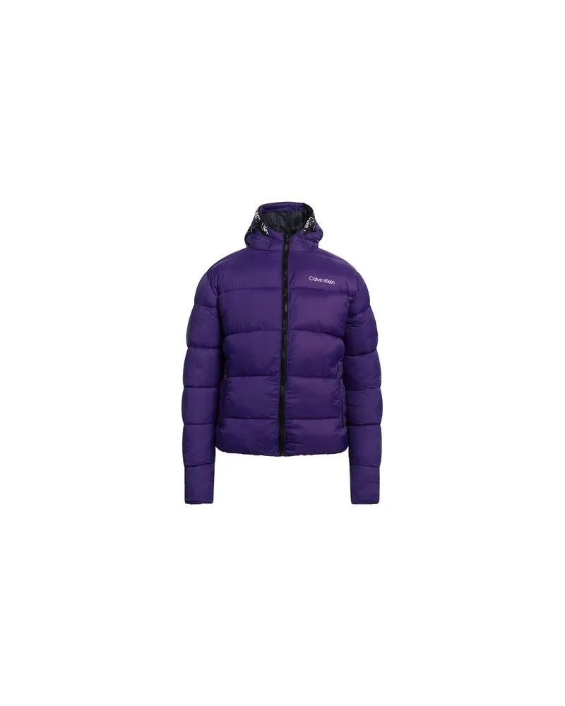 Calvin Klein JACKEN & MÄNTEL - Pufferjacken & Daunenjackenauf YOOX.COM Violett