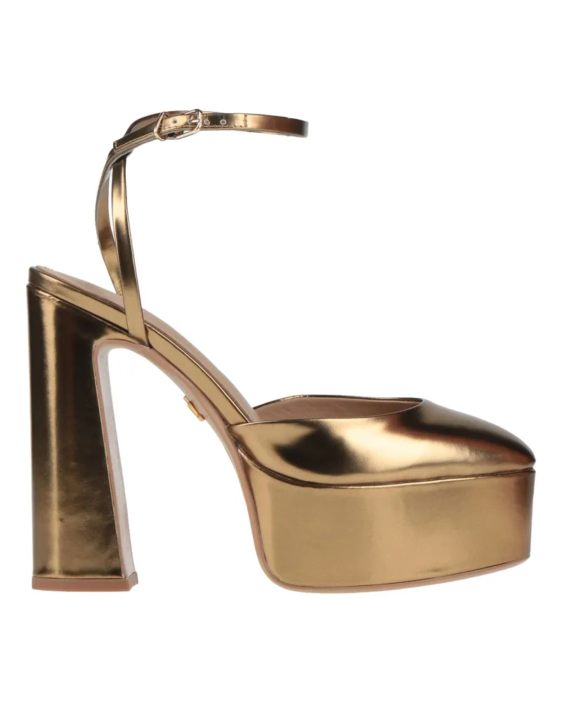 Lola Cruz Pumps Gold