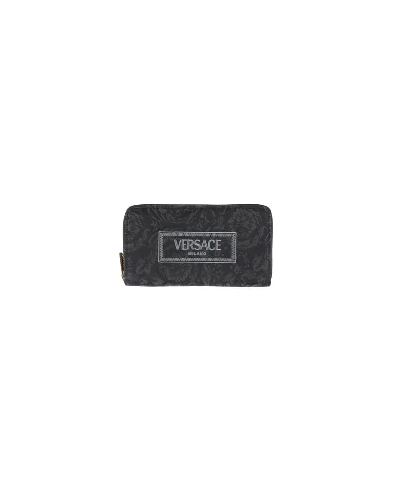 Versace Kleinlederwaren - Brieftaschenauf YOOX.COM Schwarz