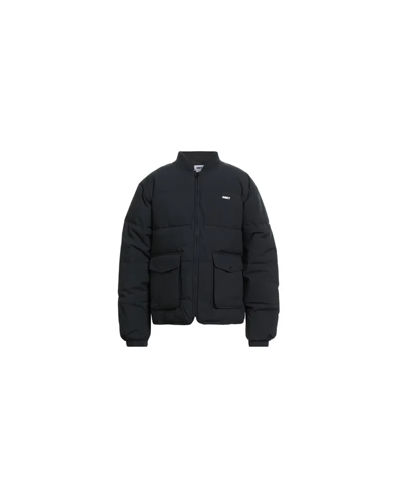Obey JACKEN & MÄNTEL - Pufferjacken & Daunenjackenauf YOOX.COM Schwarz
