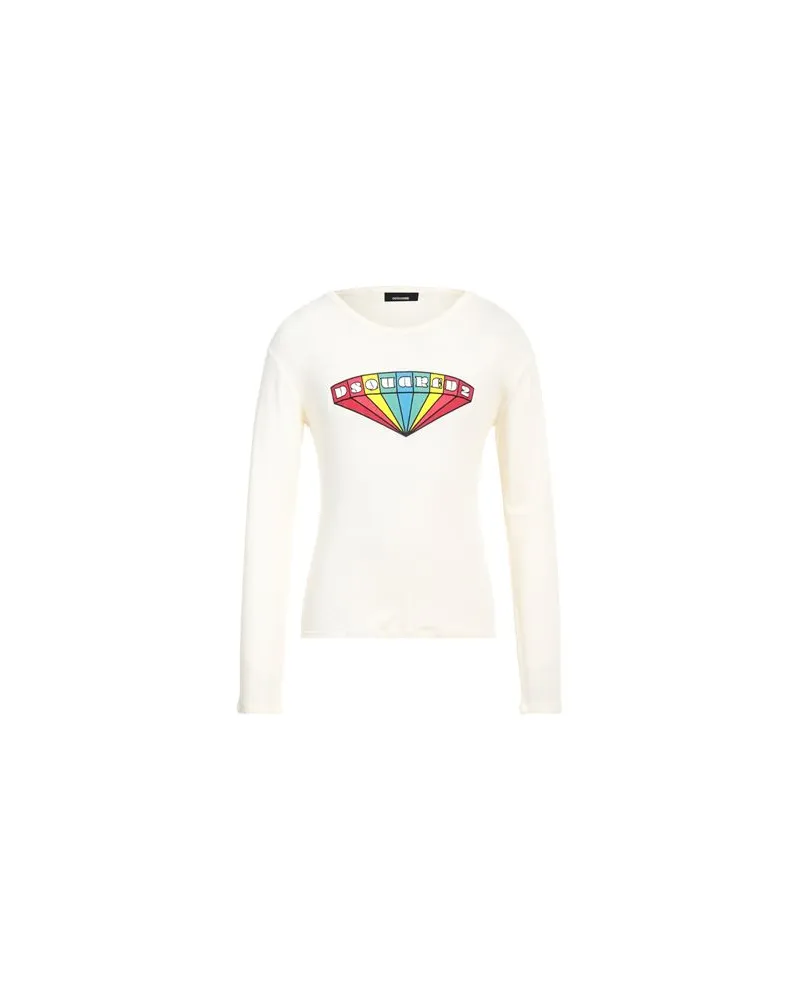 Dsquared2 TOPS - T-shirtsauf YOOX.COM Cremeweiß