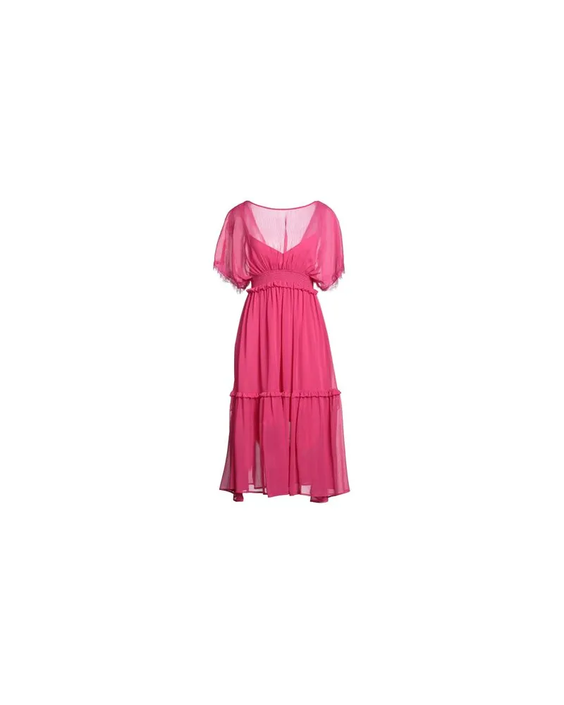 Manila Grace KLEIDER - Midi-Kleiderauf YOOX.COM Fuchsia