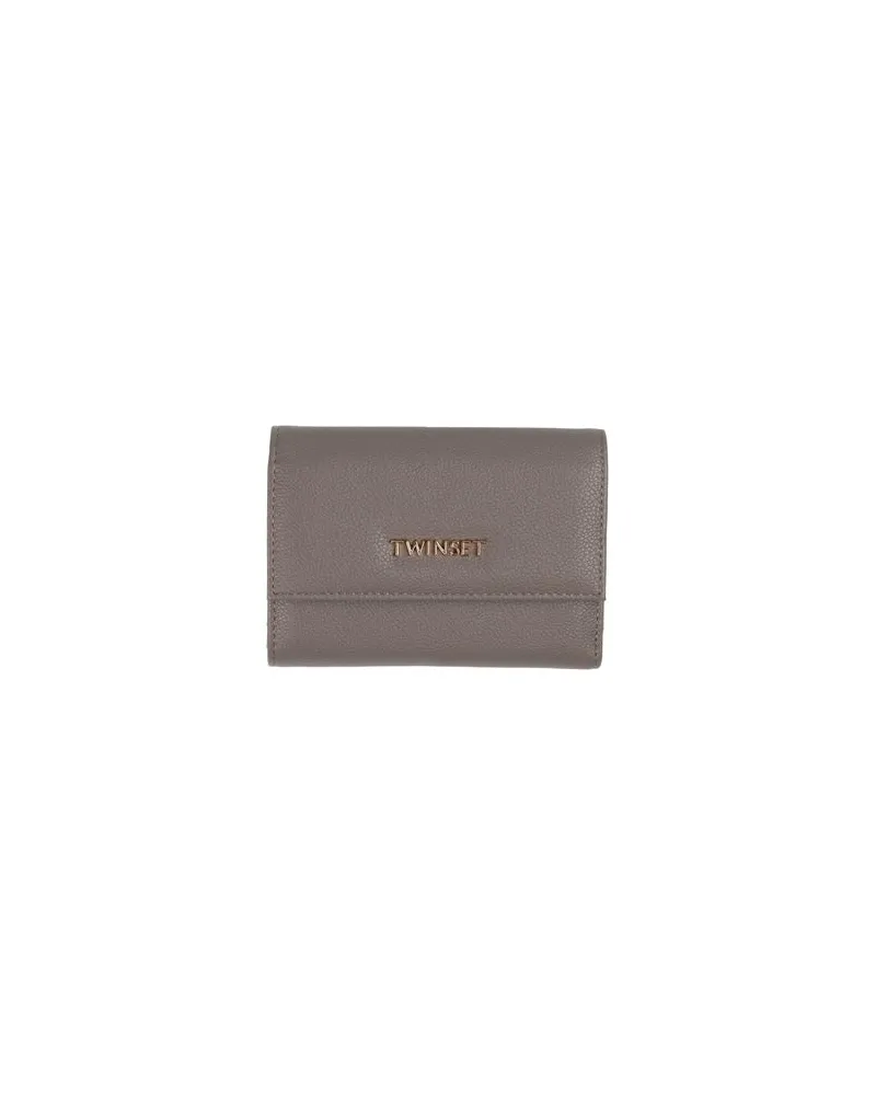 Twin-Set Kleinlederwaren - Brieftaschenauf YOOX.COM Grau