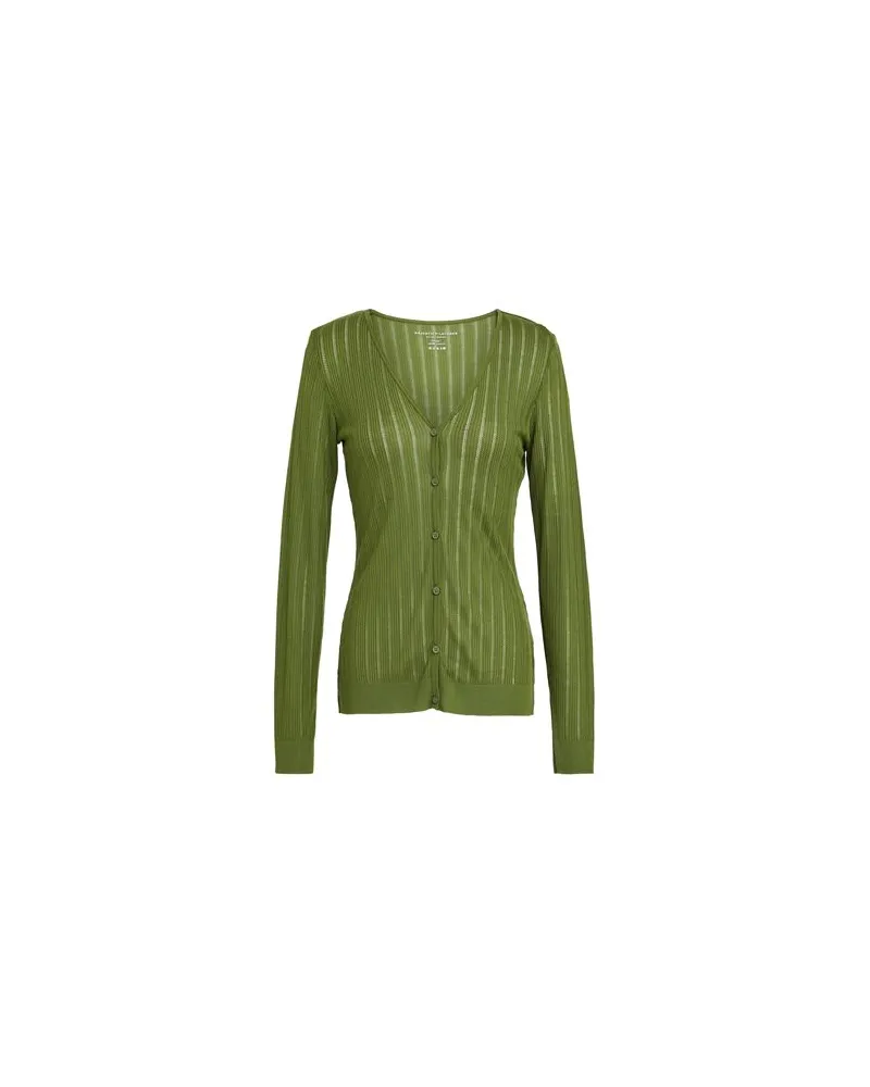 Majestic STRICKWAREN - Strickjackenauf YOOX.COM Militärgrün