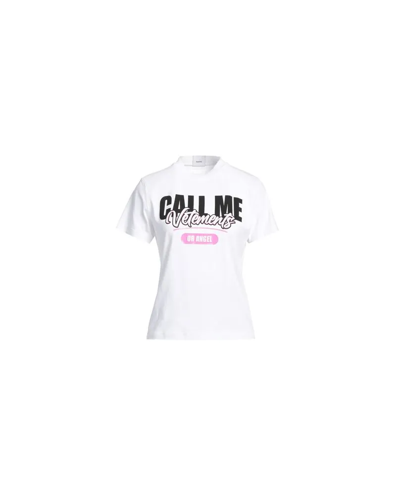 VETEMENTS TOPS - T-shirtsauf YOOX.COM Weiß