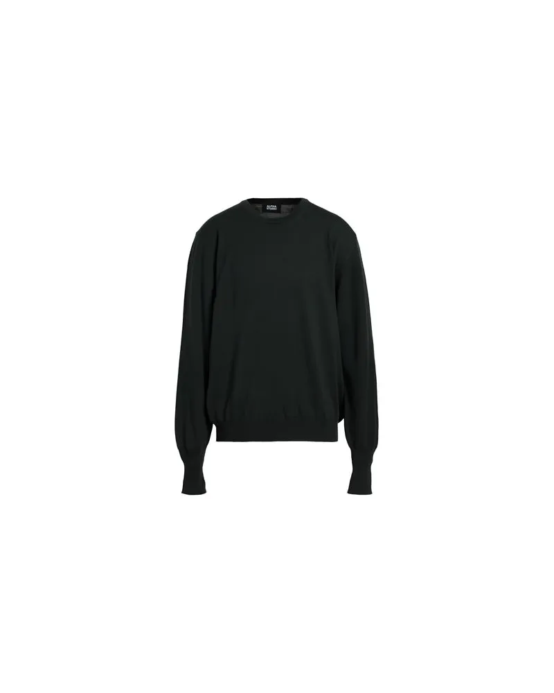 Alpha Studio STRICKWAREN - Pulloverauf YOOX.COM Dunkelgrün
