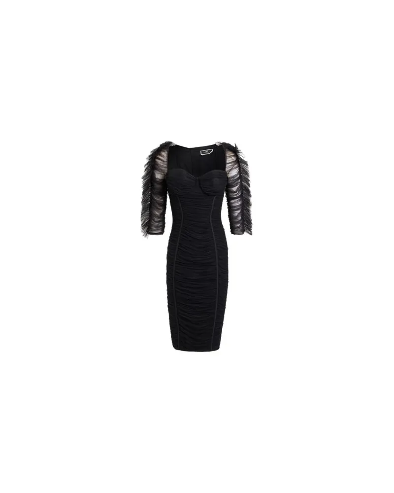 Elisabetta Franchi KLEIDER - Midi-Kleiderauf YOOX.COM Schwarz