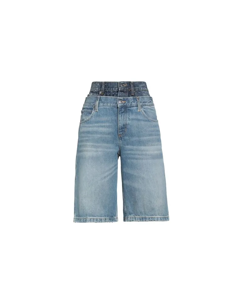 Sandro HOSEN & RÖCKE - Jeansshortsauf YOOX.COM Blau