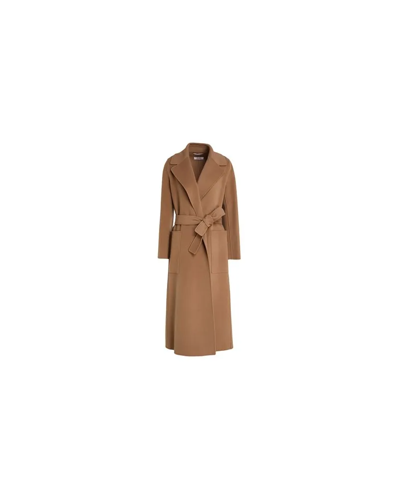 Max Mara JACKEN & MÄNTEL - Mäntelauf YOOX.COM Hellbraun