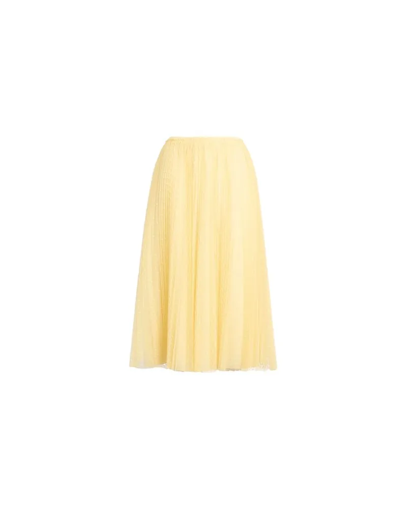 RED Valentino HOSEN & RÖCKE - Midi-Röckeauf YOOX.COM Pastellgelb
