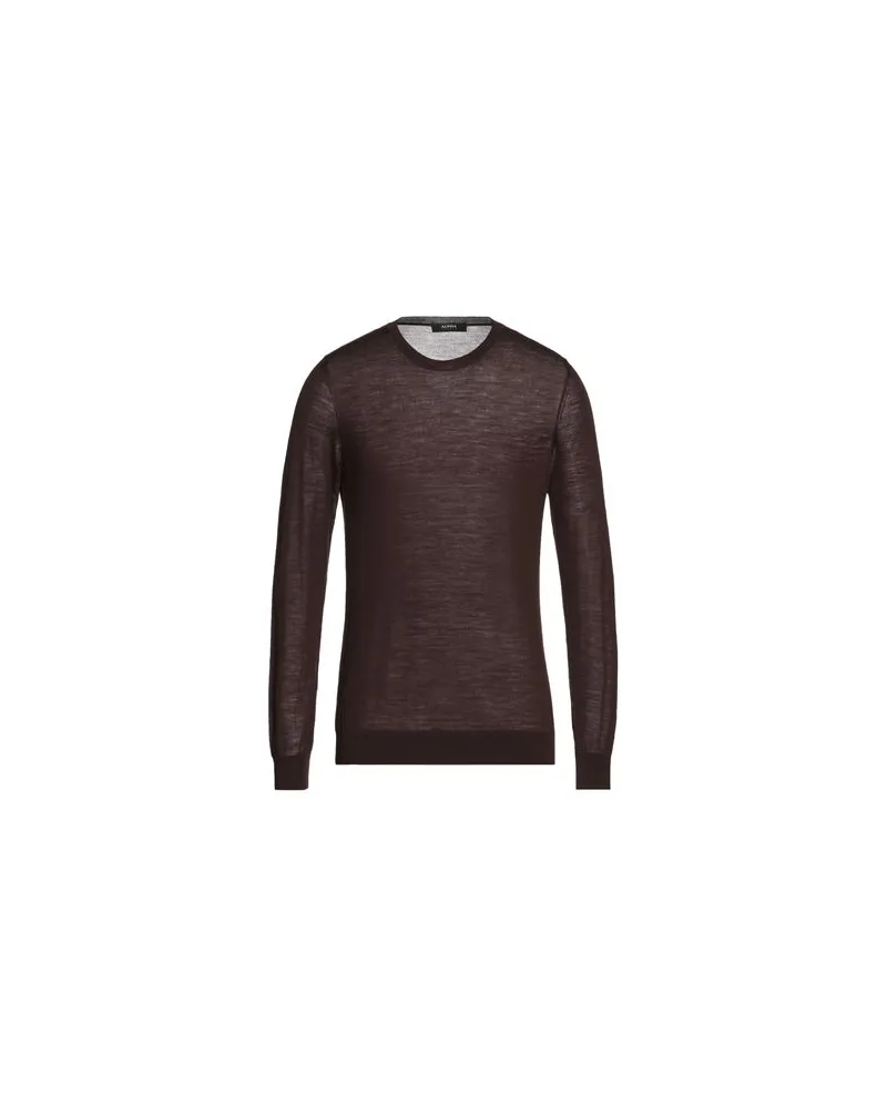 Alpha Studio STRICKWAREN - Pulloverauf YOOX.COM Schokobraun