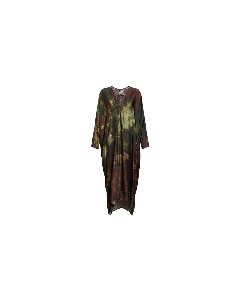 Masnada KLEIDER - Maxi-Kleiderauf YOOX.COM Militärgrün