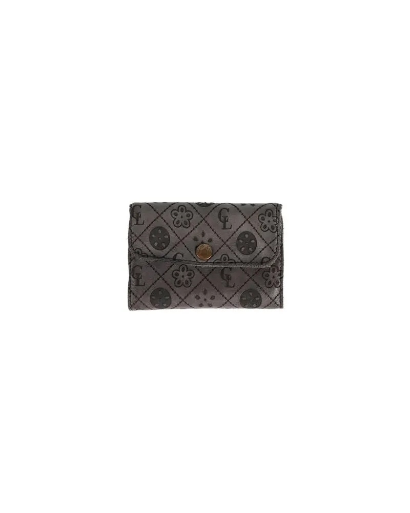 Caterina Lucchi GOLD  - Kleinlederwaren - Brieftaschenauf YOOX.COM Braungrau