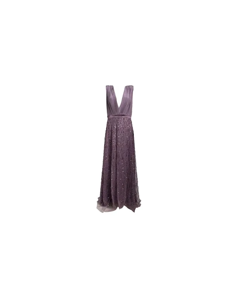 Elisabetta Franchi KLEIDER - Maxi-Kleiderauf YOOX.COM Lila