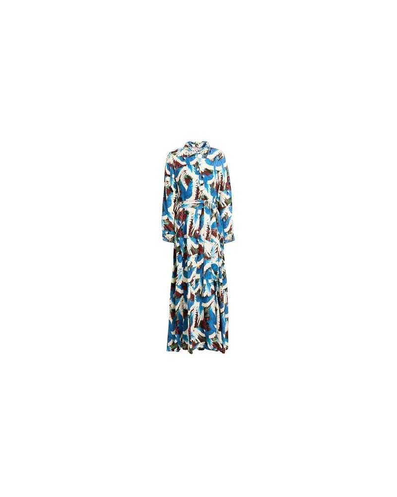 Connor & Blake KLEIDER - Maxi-Kleiderauf YOOX.COM Azurblau