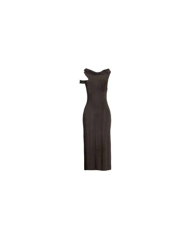 Courrèges KLEIDER - Maxi-Kleiderauf YOOX.COM Dunkelbraun