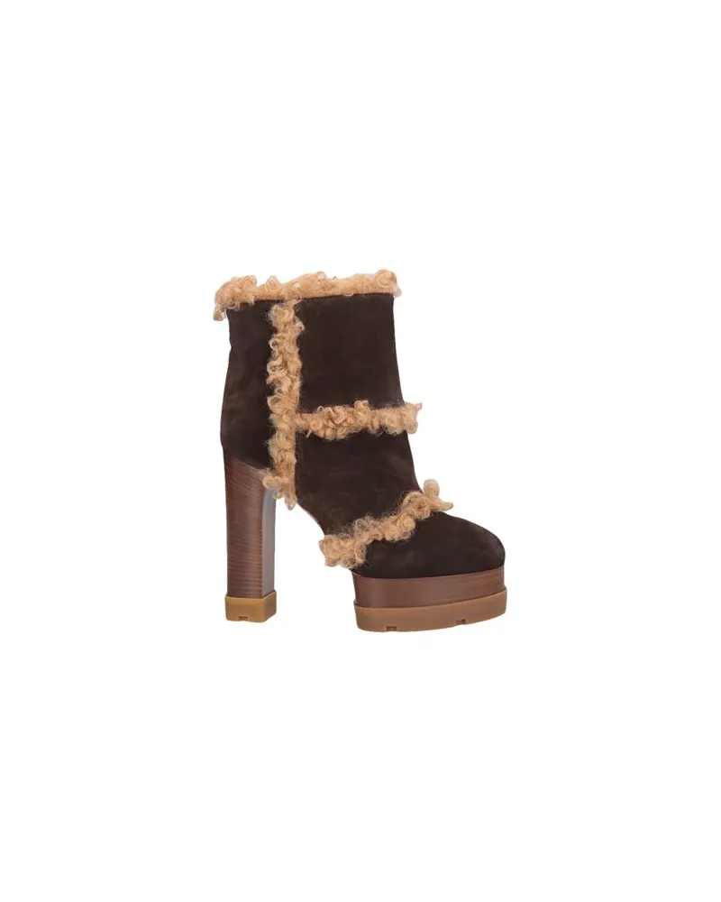 Casadei SCHUHE - Stiefelettenauf YOOX.COM Dunkelbraun