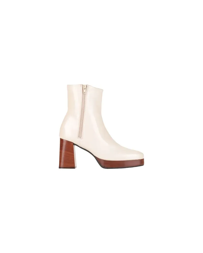 L'ARIANNA SCHUHE - Stiefelettenauf YOOX.COM Cremeweiß