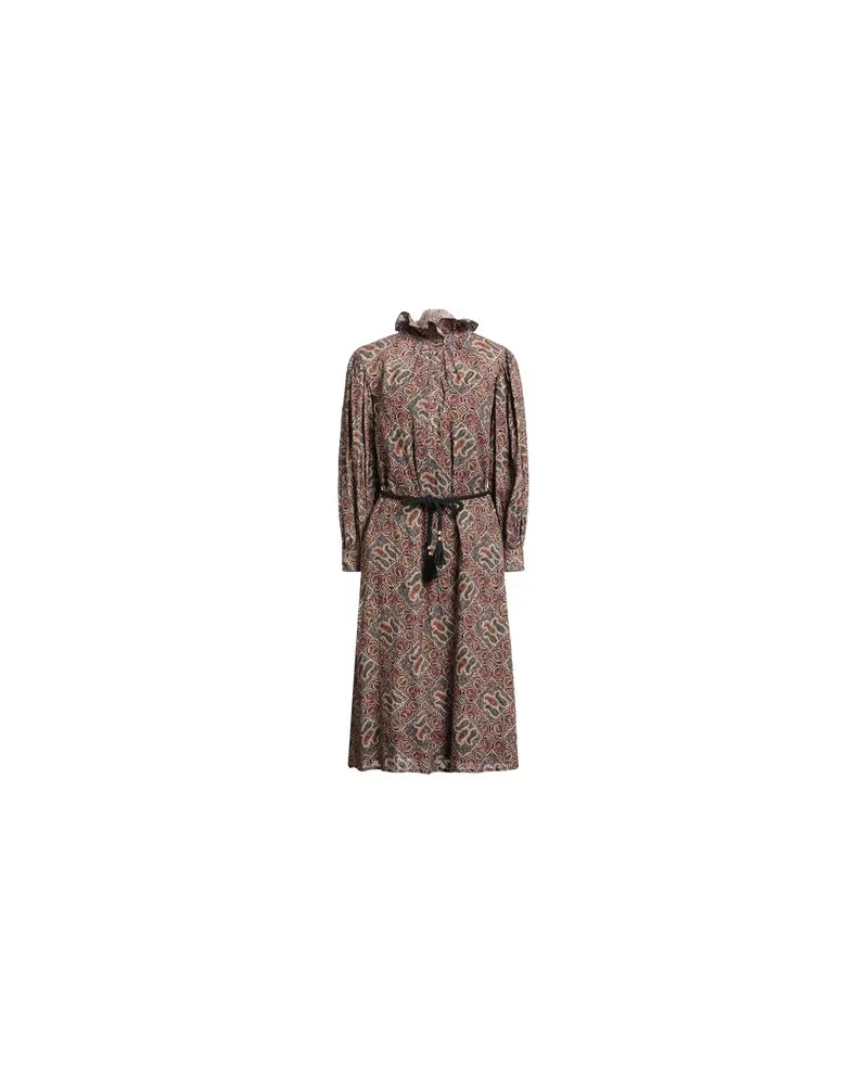 Antik Batik KLEIDER - Midi-Kleiderauf YOOX.COM Ziegelrot