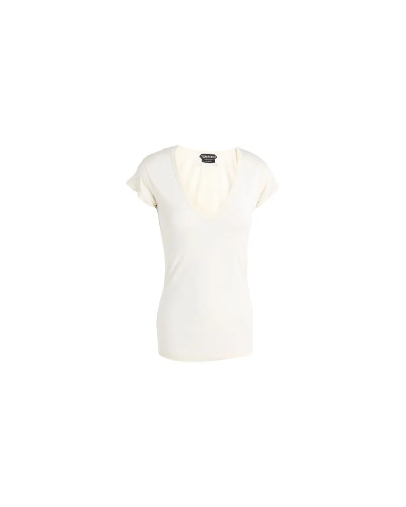 Tom Ford TOPS - T-shirtsauf YOOX.COM Cremeweiß