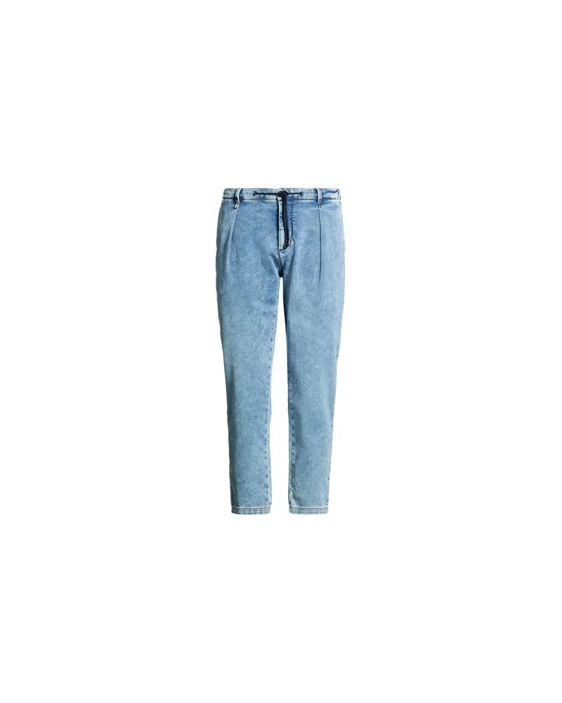 DISTRETTO12 HOSEN & RÖCKE - Jeanshosenauf YOOX.COM Blau