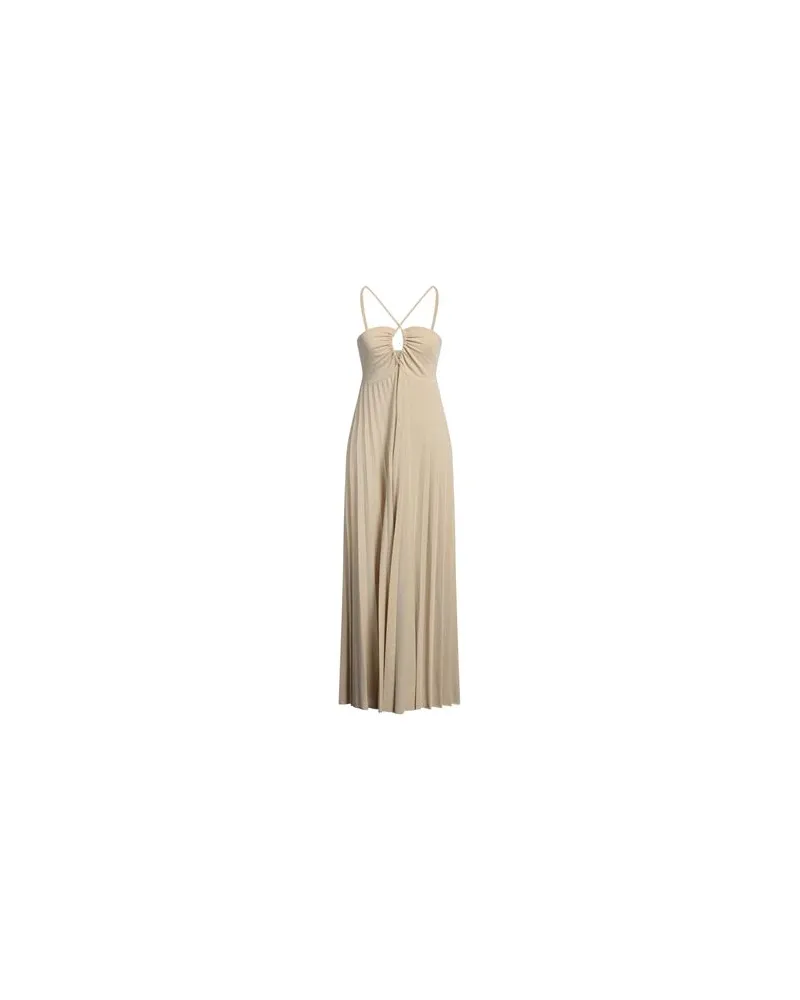 Kaos KLEIDER - Maxi-Kleiderauf YOOX.COM Beige