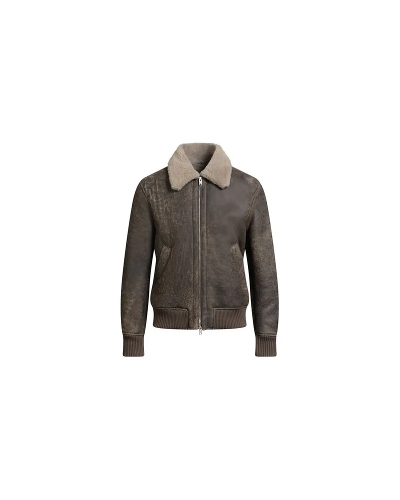 DFOUR JACKEN & MÄNTEL - Shearling- & Kunstfellauf YOOX.COM Dunkelbraun