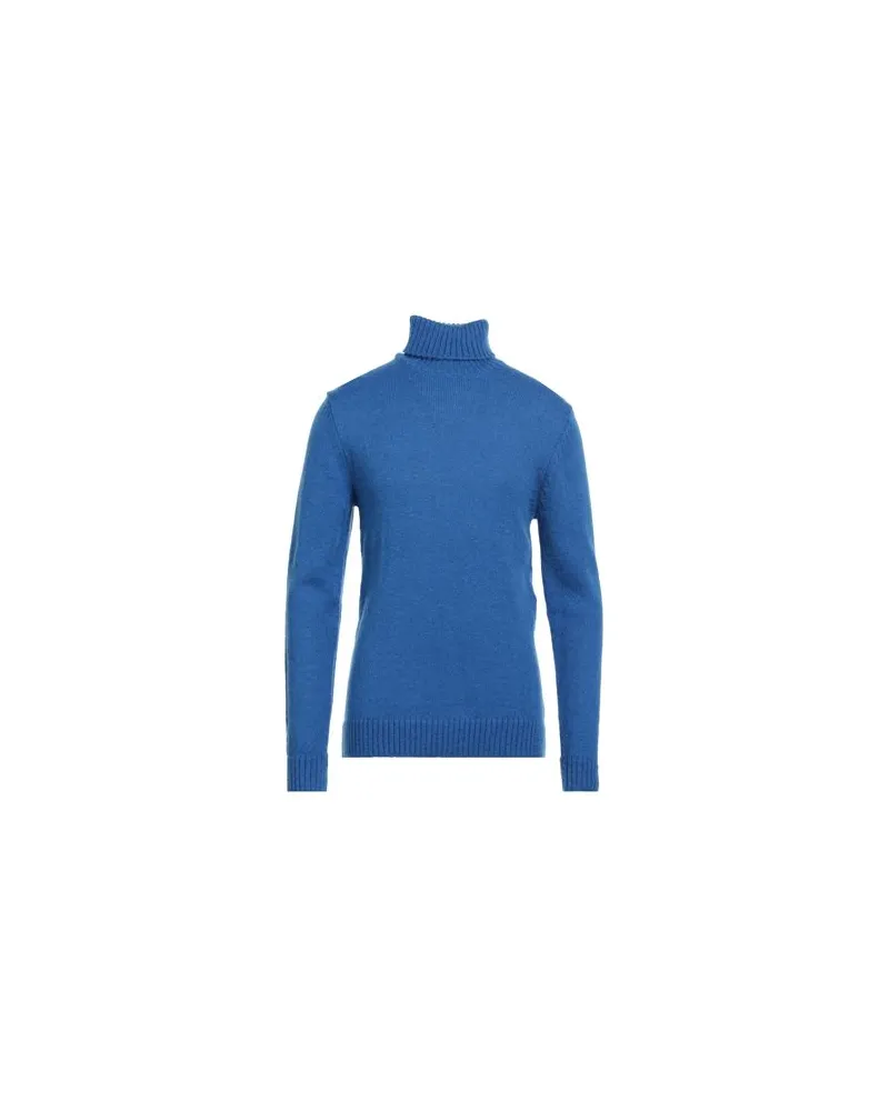 Frankie Morello STRICKWAREN - Rollkragenpulloverauf YOOX.COM Blau