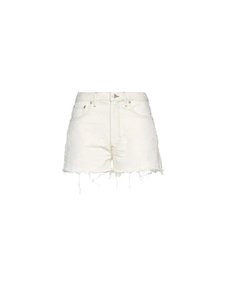 GCDS HOSEN & RÖCKE - Jeansshortsauf YOOX.COM Elfenbein